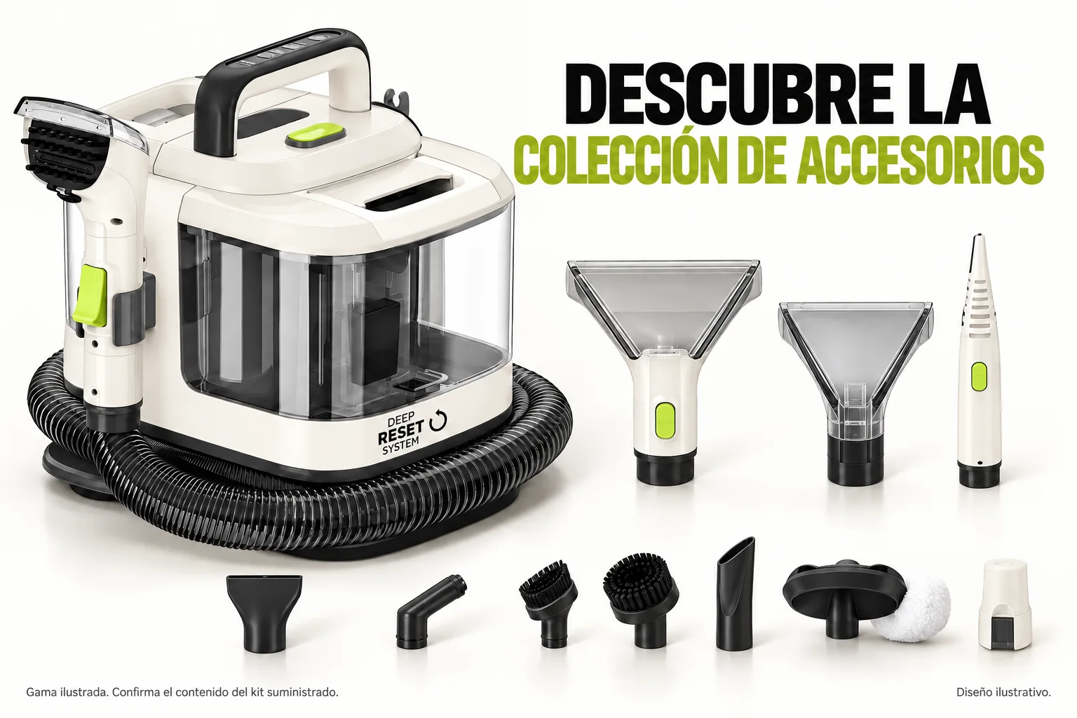 Familia de accesorios especializados Deep Reset
