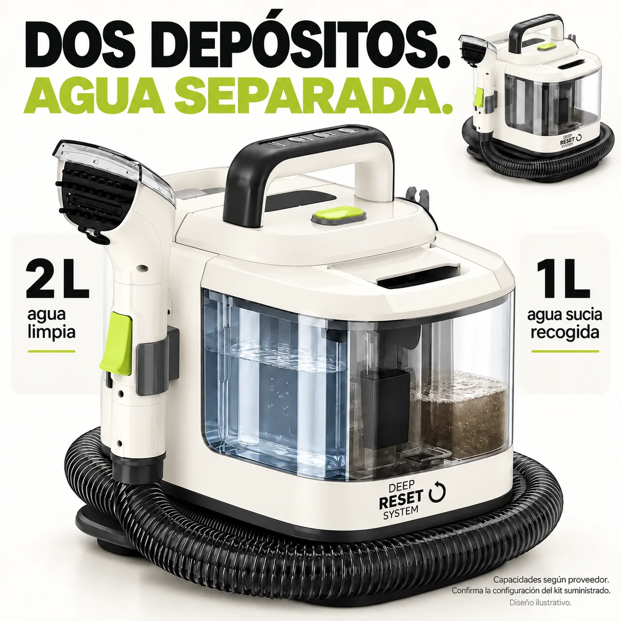 Depósitos de agua separados Deep Reset